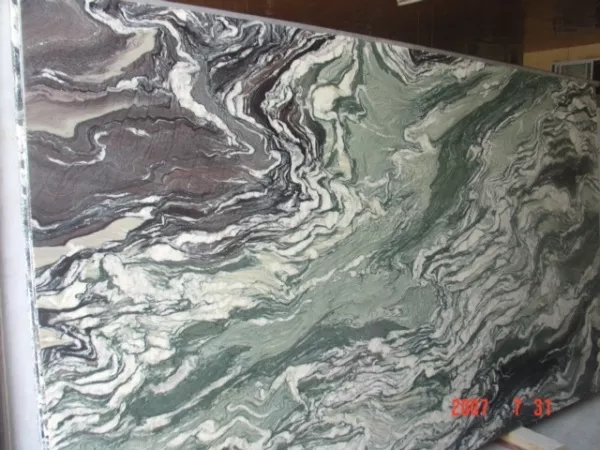 Chinese Landscape Green Marble