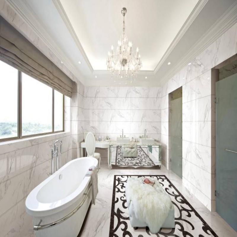 Cararra White Marble Bathroom Vanitytops