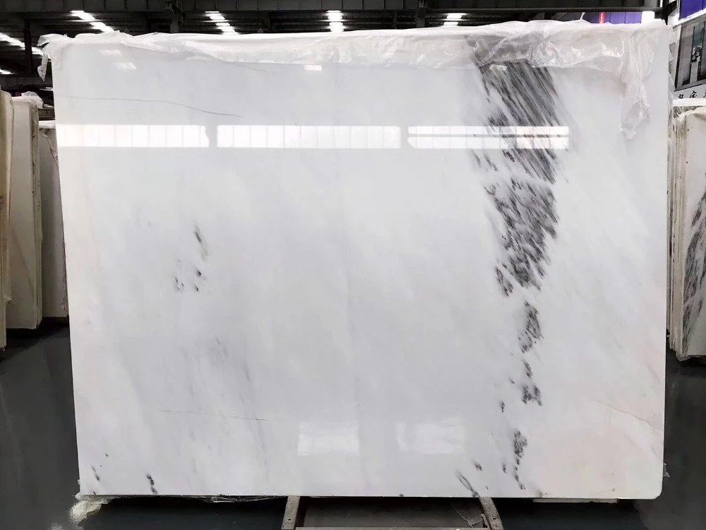 China Ink White Marble With Black Veins For Indoor Luxury Decoration
