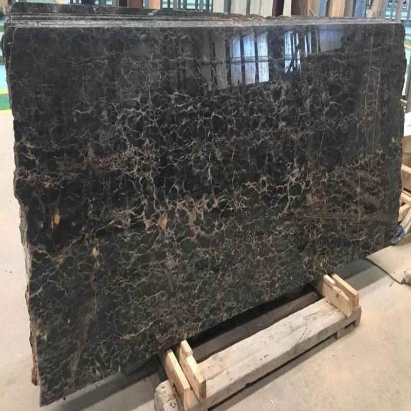 China Black Gold Marble Floor Tiles