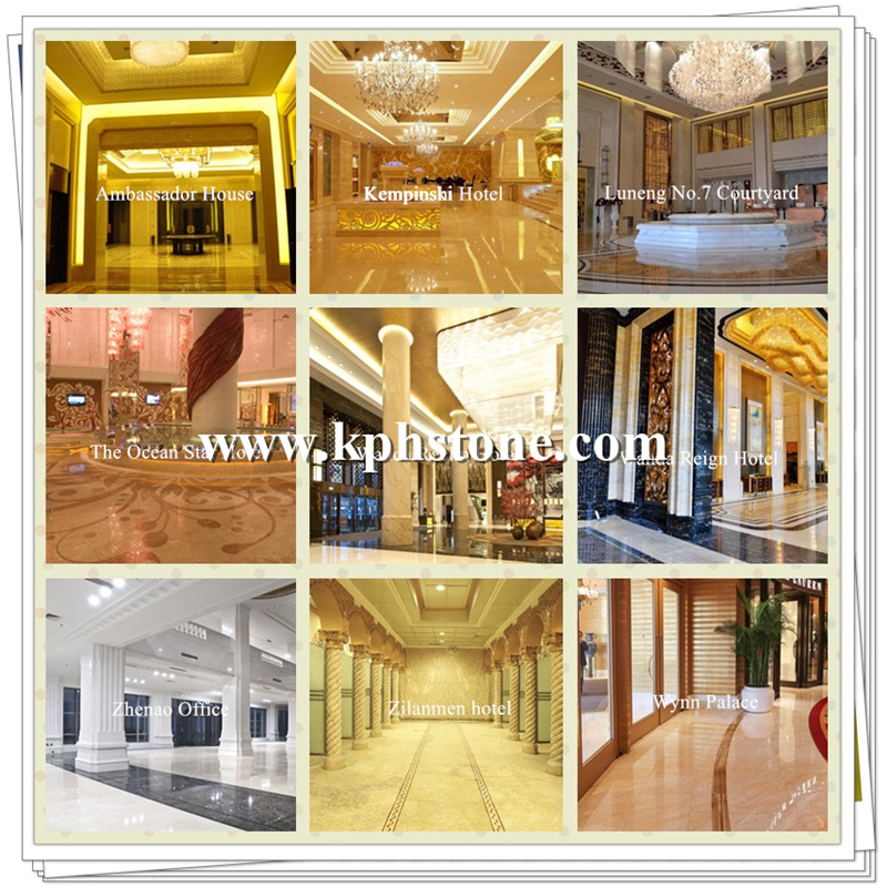 Burdur White Pearl Marble Carved Column for Hotel Projects