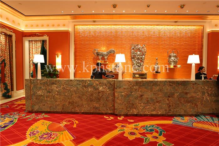 Amazone Green Marble Used In Hotel Frontdesk