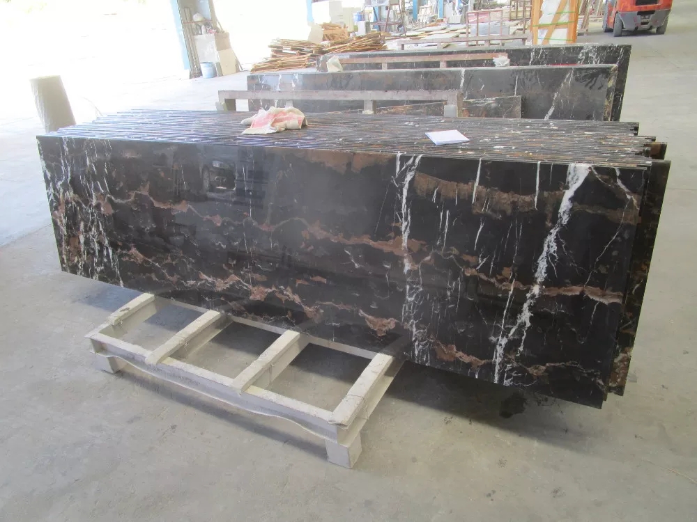 Afghan Black And Gold Marble Portoro Marble