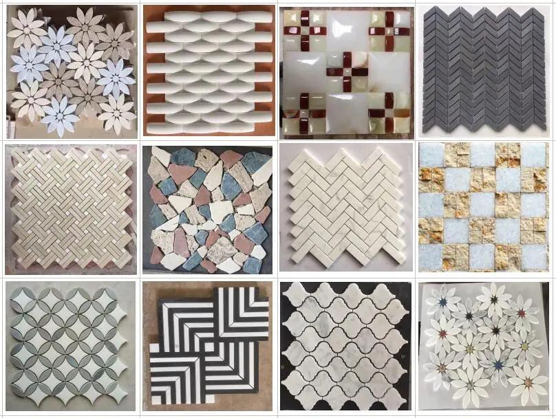 3D Natural Marble Mosaic for Interior Docoration