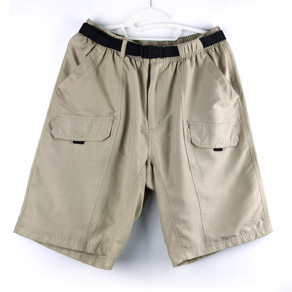 Мужские шорты из полиэфирного волокна Casual Belt Pants Летние пляжные брюки [New]