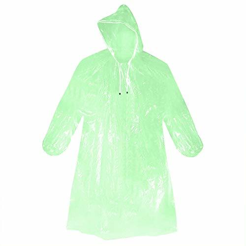 Impermeables Desechables Adulto Emergencia Impermeable Impermeable Capa Senderismo Camping W / Capucha