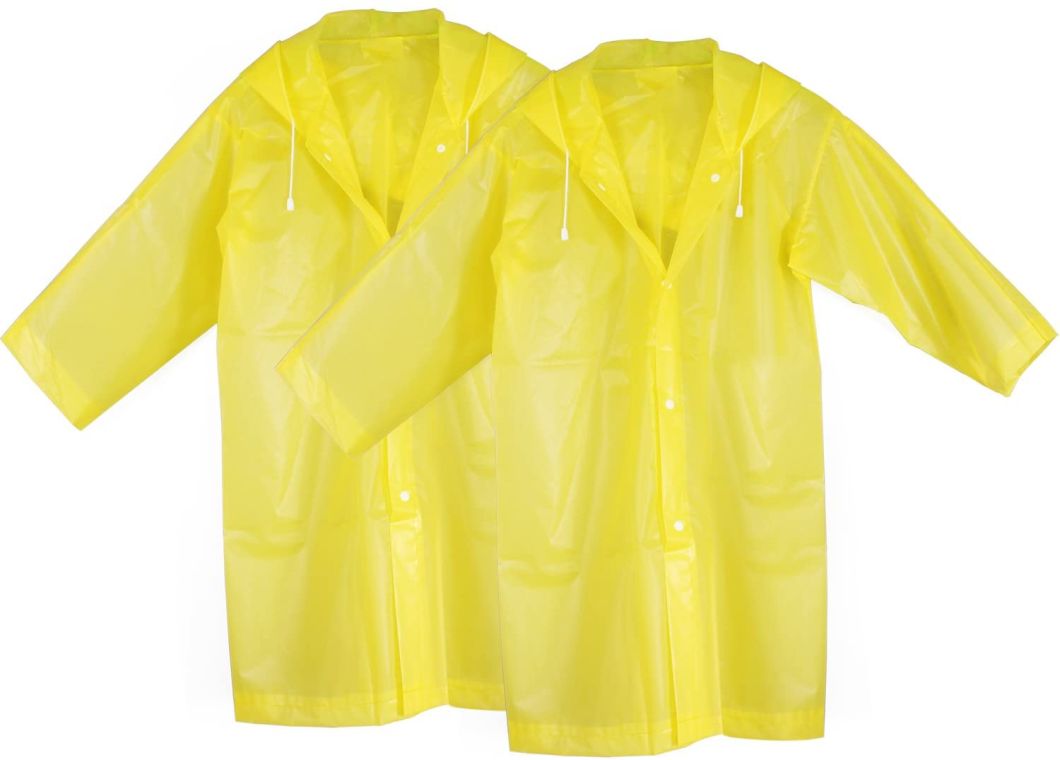 Kinder Regenmantel Wasserdichter Regenponcho Outdoor Regenbekleidung Jacke mit Kapuze und Ärmeln für Kinder