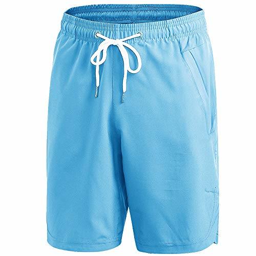 Herren Sport-Shorts, schnell trocknende Workout-Shorts für Männer, klassisch geschnittene Sommer-Shorts mit Taschen
