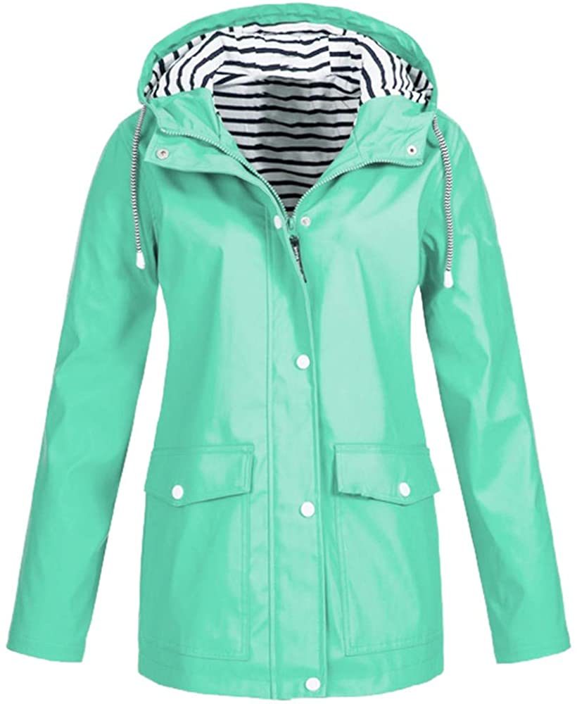 Outdoor Waterproof Hooded Windbreaker Jacket for Women