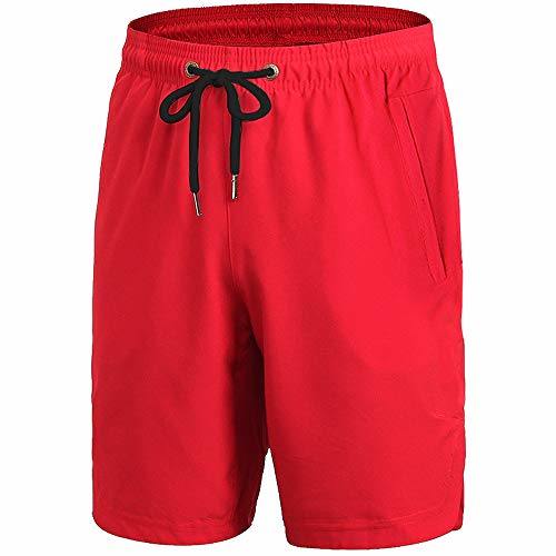 Herren Sport-Shorts, schnell trocknende Workout-Shorts für Männer, klassisch geschnittene Sommer-Shorts mit Taschen