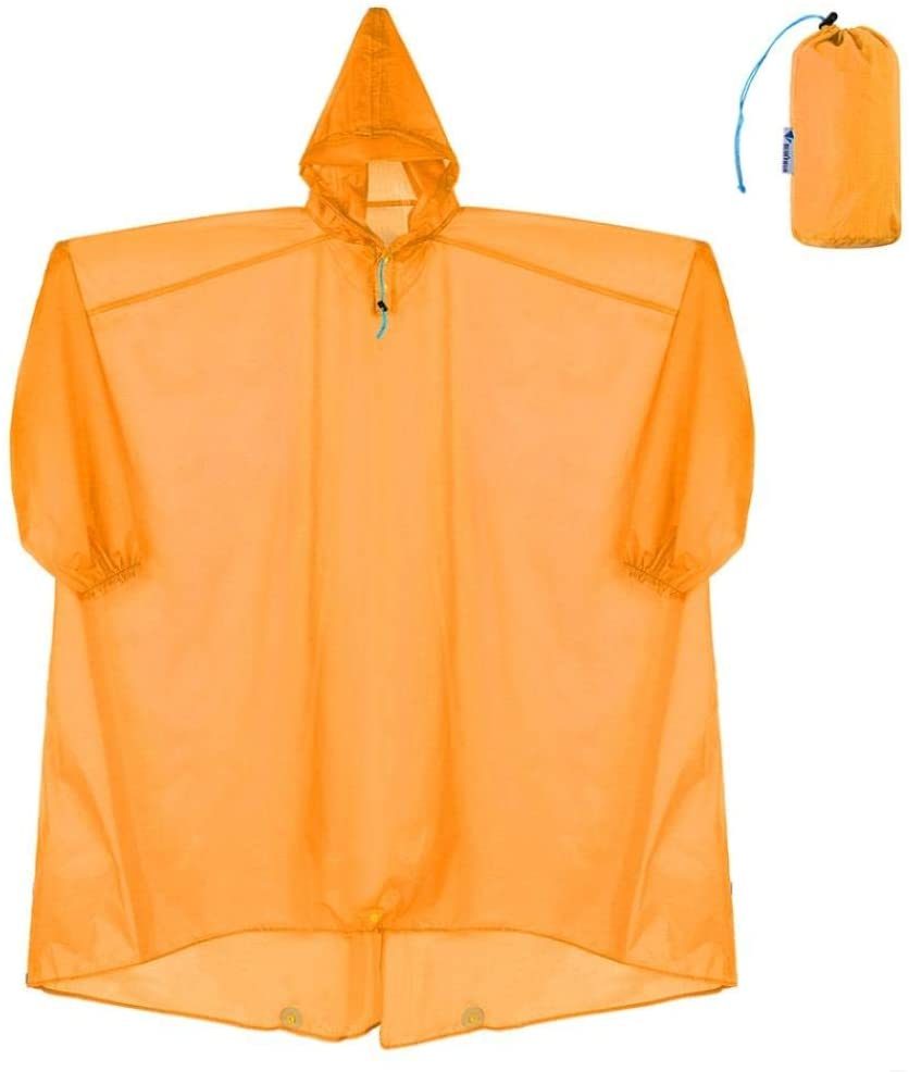 Outdoor Backpack Raincoat Rain Cover Coated Nylon Raincoat Soft Rain Coat Waterproof Hooded Rain Poncho Outdoor Hiking Jackets