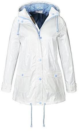 Waterproof Coat Festival Rain Mac Ladies Coat Womens Jacket Size 8 10 12 14 16