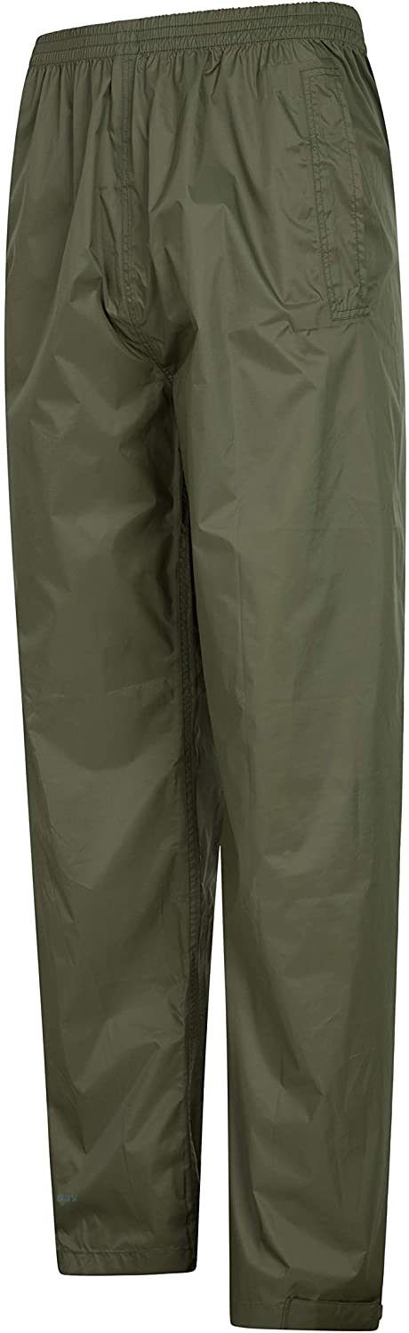 Waterproof Rain Over Trousers - Quick Dry Pants Taped Seams Bottoms Adjustable Ankle Opening