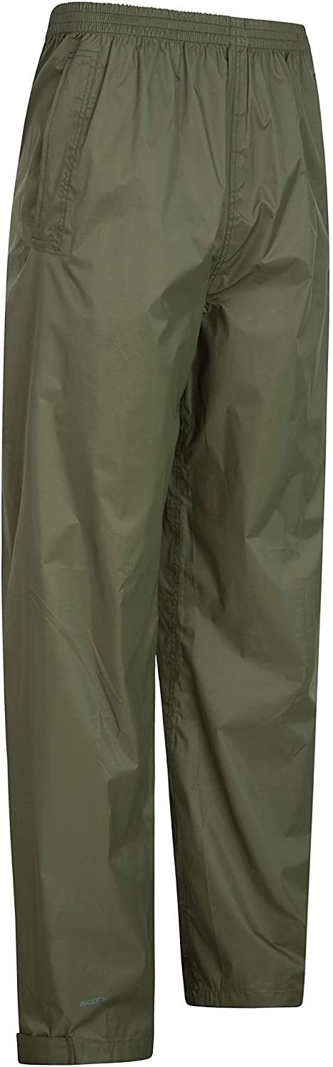 Waterproof Rain Over Trousers - Quick Dry Pants Taped Seams Bottoms Adjustable Ankle Opening