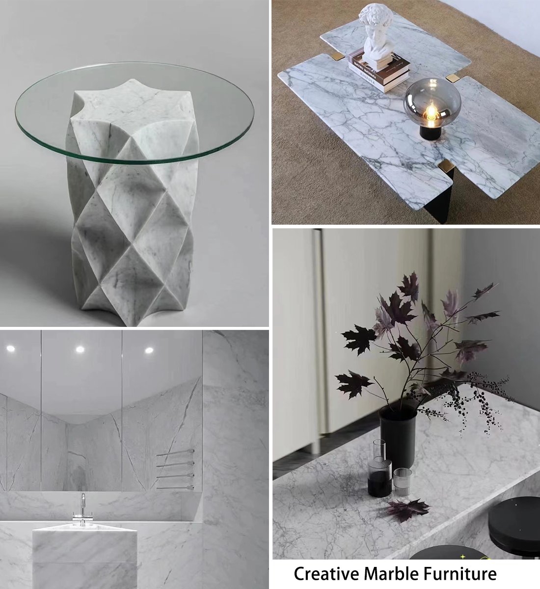 Creative Carrara Marble Tables