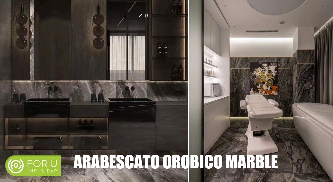 Arabescato Orobico Marble bathroom tiles