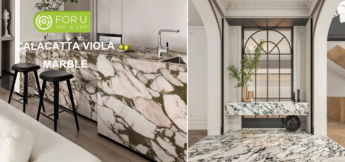 Calacatta Violet Marble Countertops For Luxury Mansion