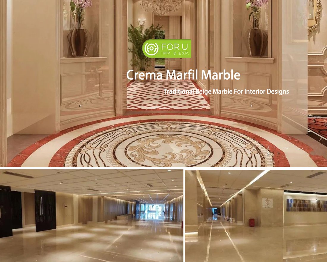 Luxury and Cozy Interior Designs with Crema Marfil Marble Tiles