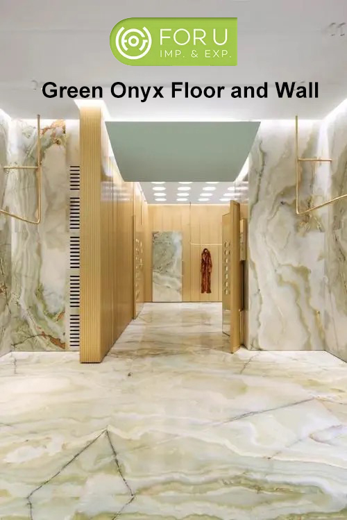 Green Onyx Marble Floor and Wall Tiles projects | FOR U STONE