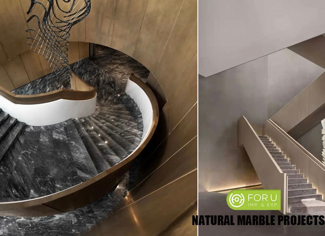 Grey Marble Stairs Projects