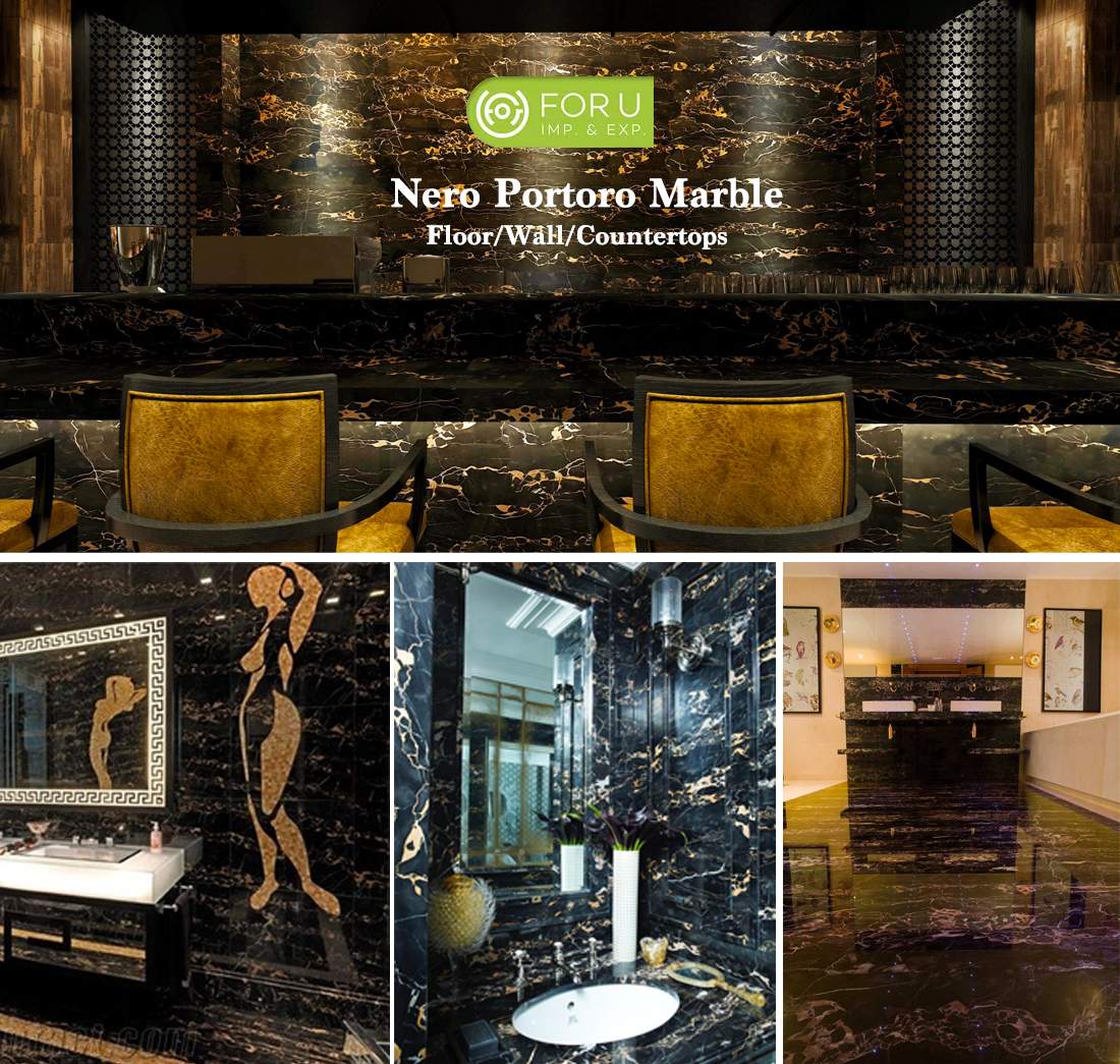 Nero Portoro Marble Interior Projects