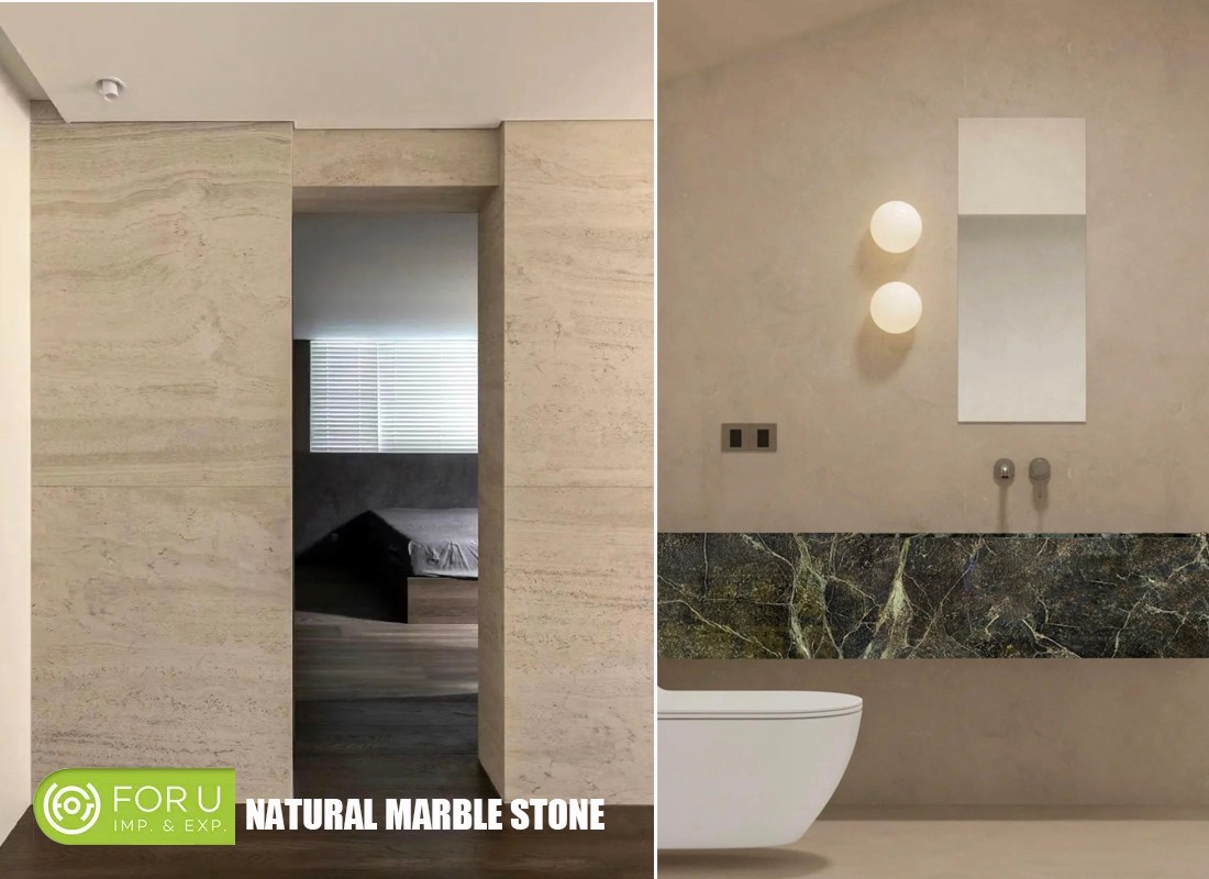 Natural Marble Stone Wall and Bathroom Countertops 
