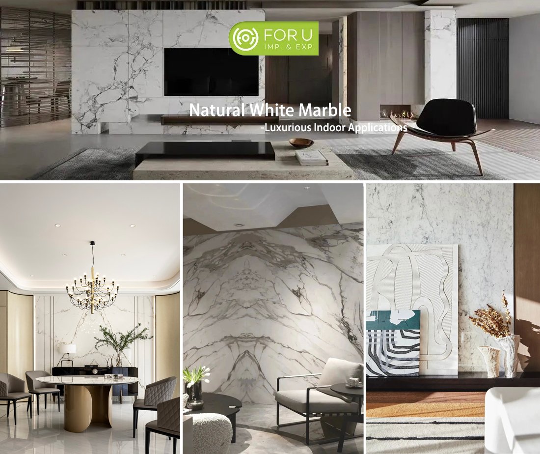 White Marble Wall Covering Tiles Designs