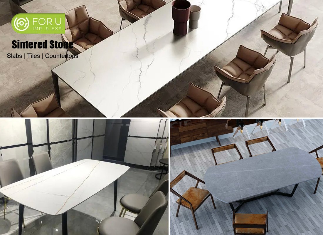 Customized Sintered Stone Dining Tables-FOR U STONE