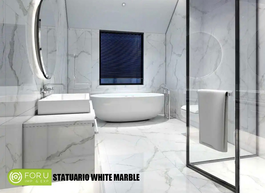 Statuario Marble Luxury Bathroom Designs