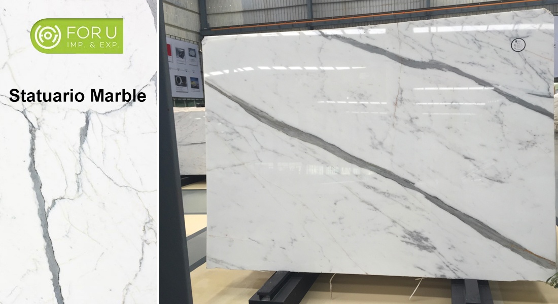 Statuario White Marble Slabs and Project Tiles Factory-FOR U STONE