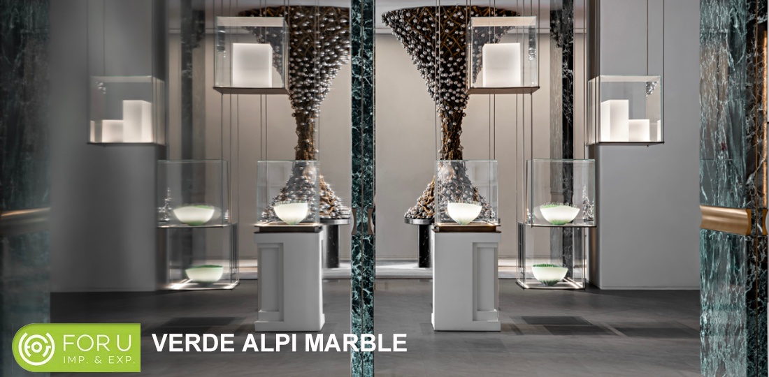 Verde Alpi Marble Wall Projects-FOR U STONE