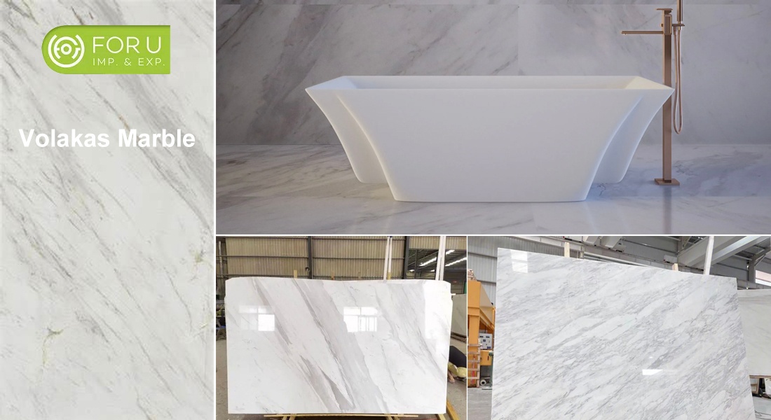 Volakas White Marble Slabs and Wall Tiles