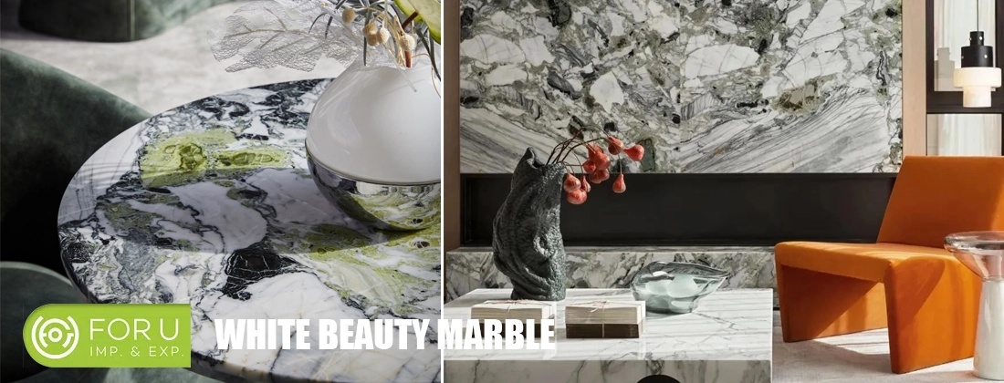 White Beauty Marble Tables and Wall Projects | FOR U STONE