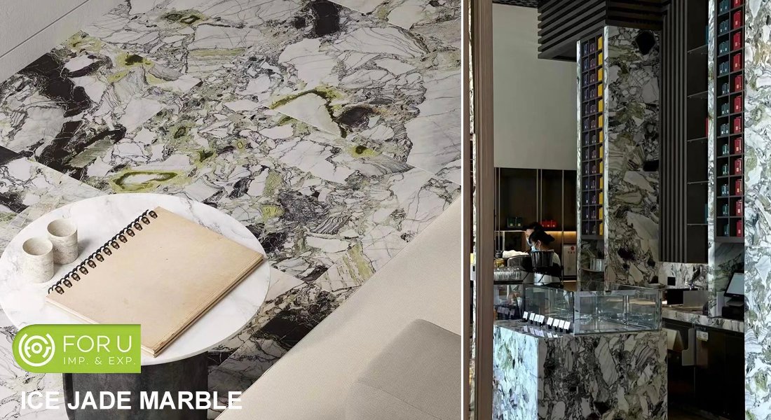 White Beauty Green Marble Tiles Projects-FOR U STONE
