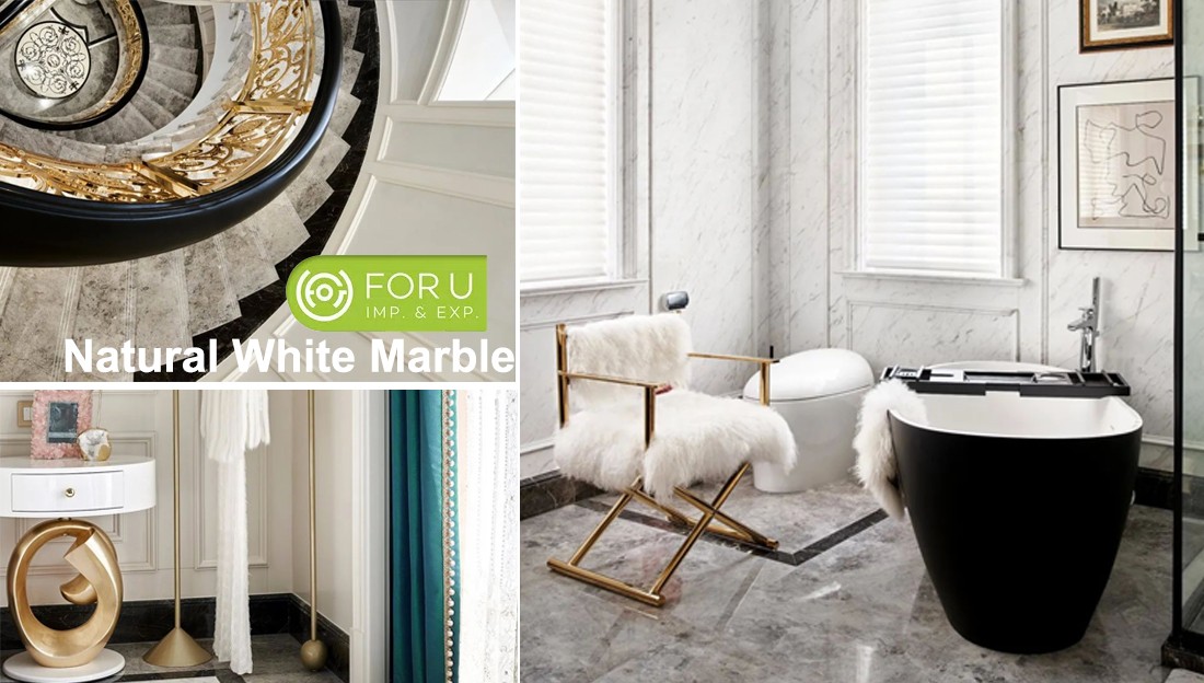 White Marble Project Tiles | FOR U STONE