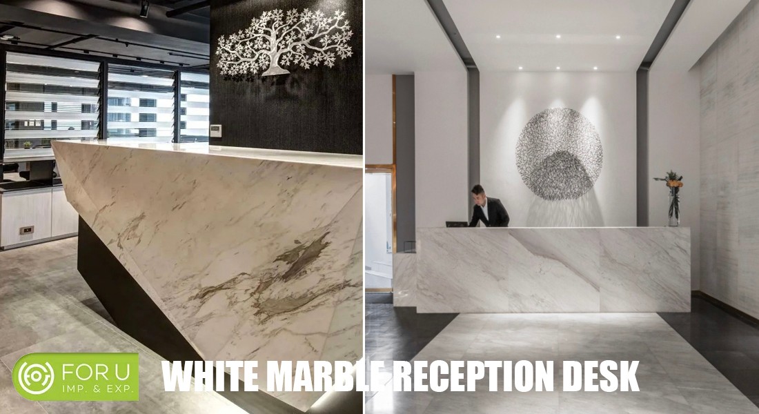 White Marble Hotel Reception Desk