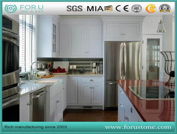 Vibrant Red Quartz Countertop Will Transform Your Space 20 Engineered Stone Crystal Red Laminated Quartz Slabs for Countertops Bathroom Vanity Tops