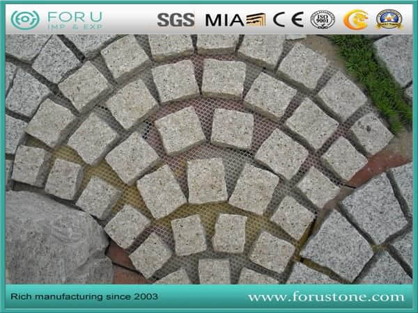 Chinese Yellow Fan Paving Cobblestone Flooring Tile for Walkway Chinese Yellow Fan Paving Cobblestone Flooring Tile for Walkway