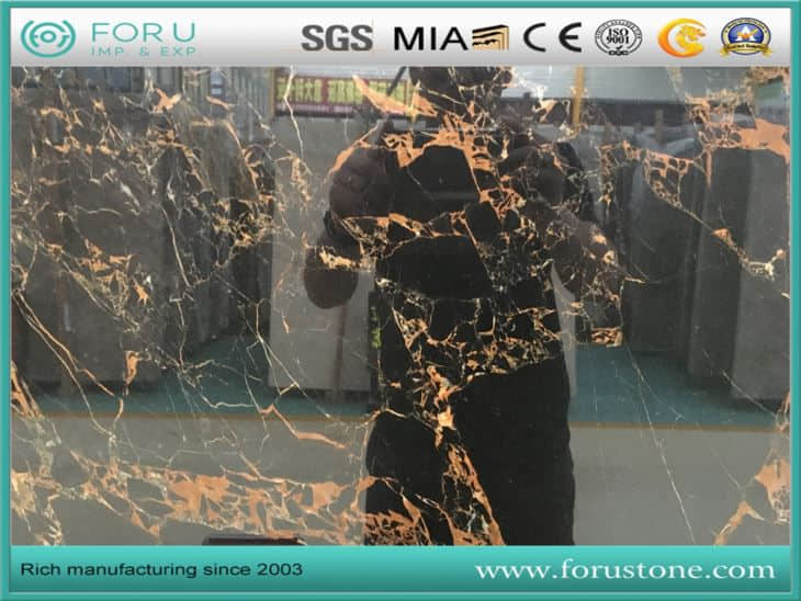 Main features of Portoro black marble 1 Portoro Gold Black Marble