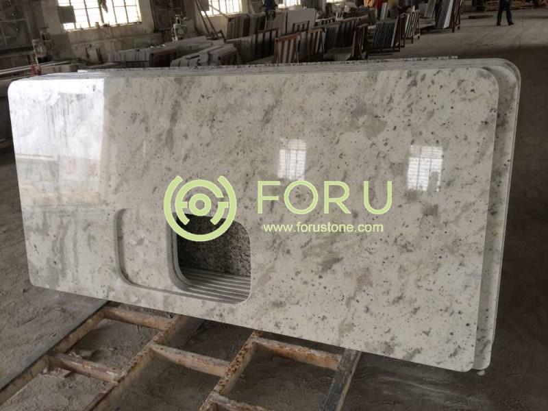 Natural Granite Stone Slab For Granite Countertop,Andromeda White Granite slab