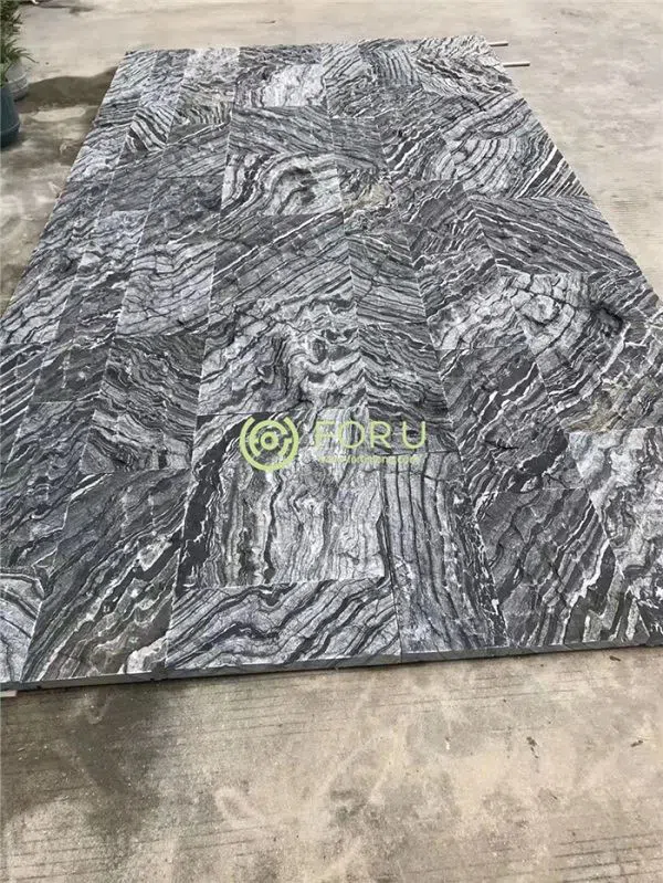 Gray Black Wood Strip Cultural Stone
