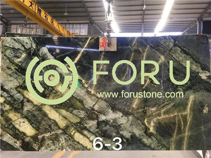 Factory low price beauty green marble slab tile For Decoration Wall Flooring