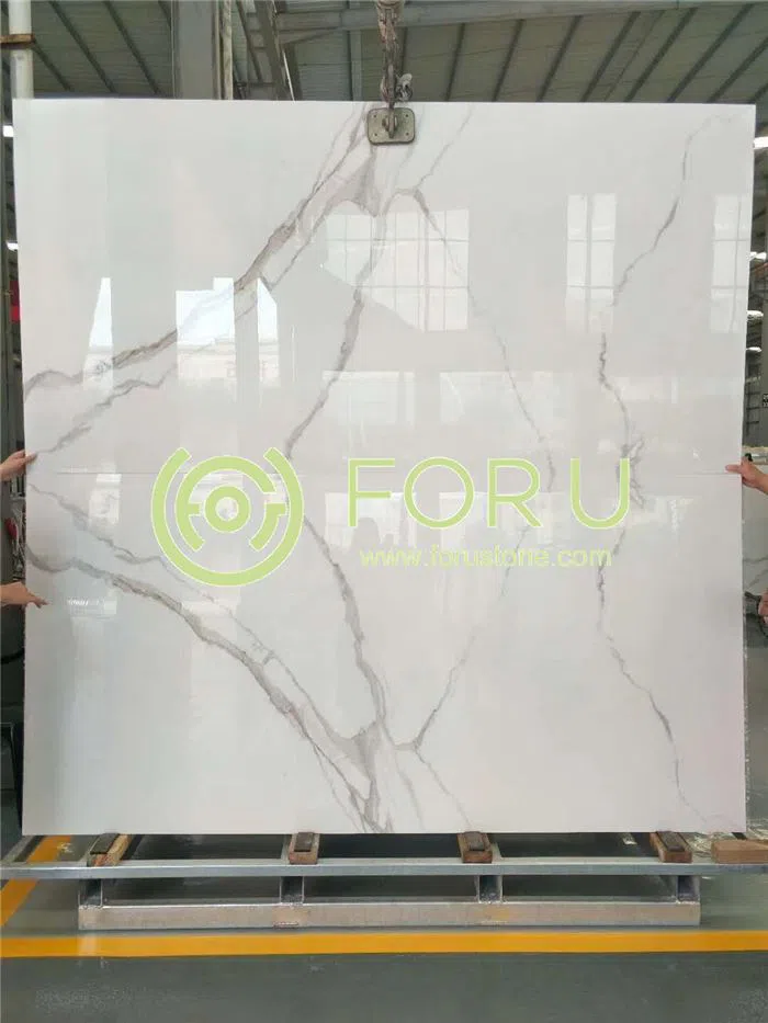 Supersize White Ceramic Marble table top