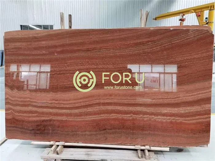 Red wood Marble slab size