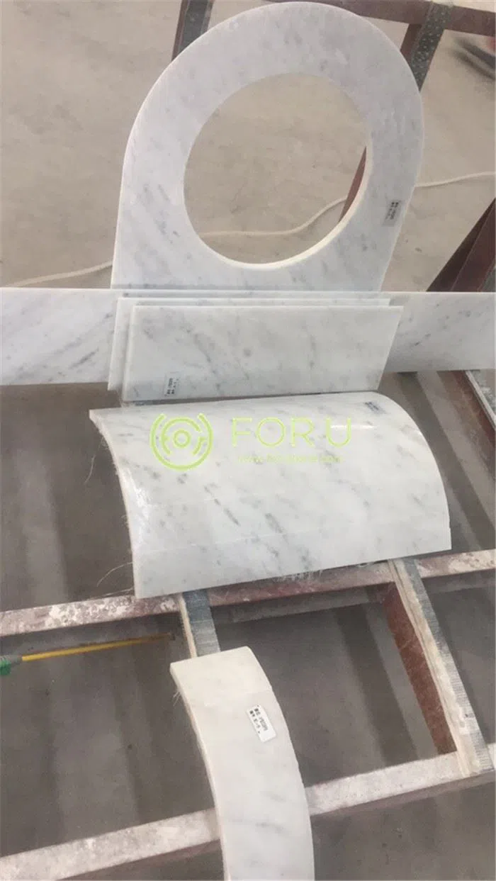 Carrara whtie marble vanity top