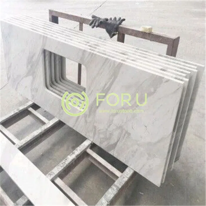 volakas white marble vanity top CUT TO SIZE