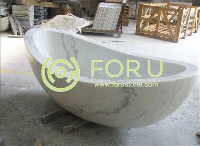White marble tubs factory price Hand Carved Bathroom Natural Marble Bath tubs for Sale01