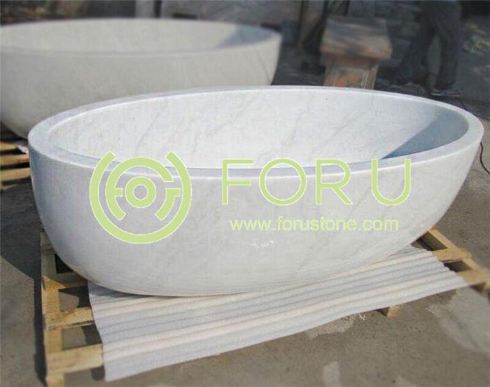 White marble tubs factory price Hand Carved Bathroom Natural Marble Bath tubs for Sale02