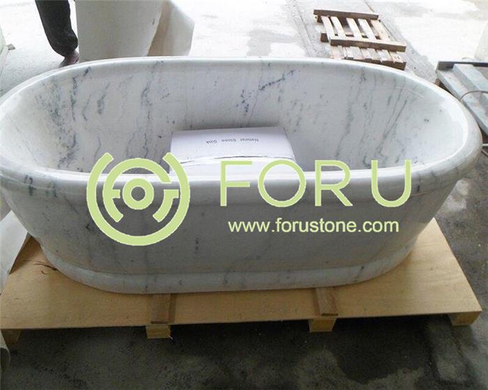 White marble tubs factory price Hand Carved Bathroom Natural Marble Bath tubs for Sale03