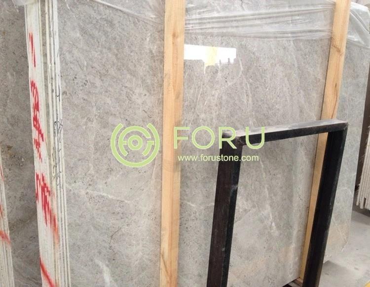 Tundra Grey Marble slab Cloudy Grey Marble for Tile or Vanity Tops